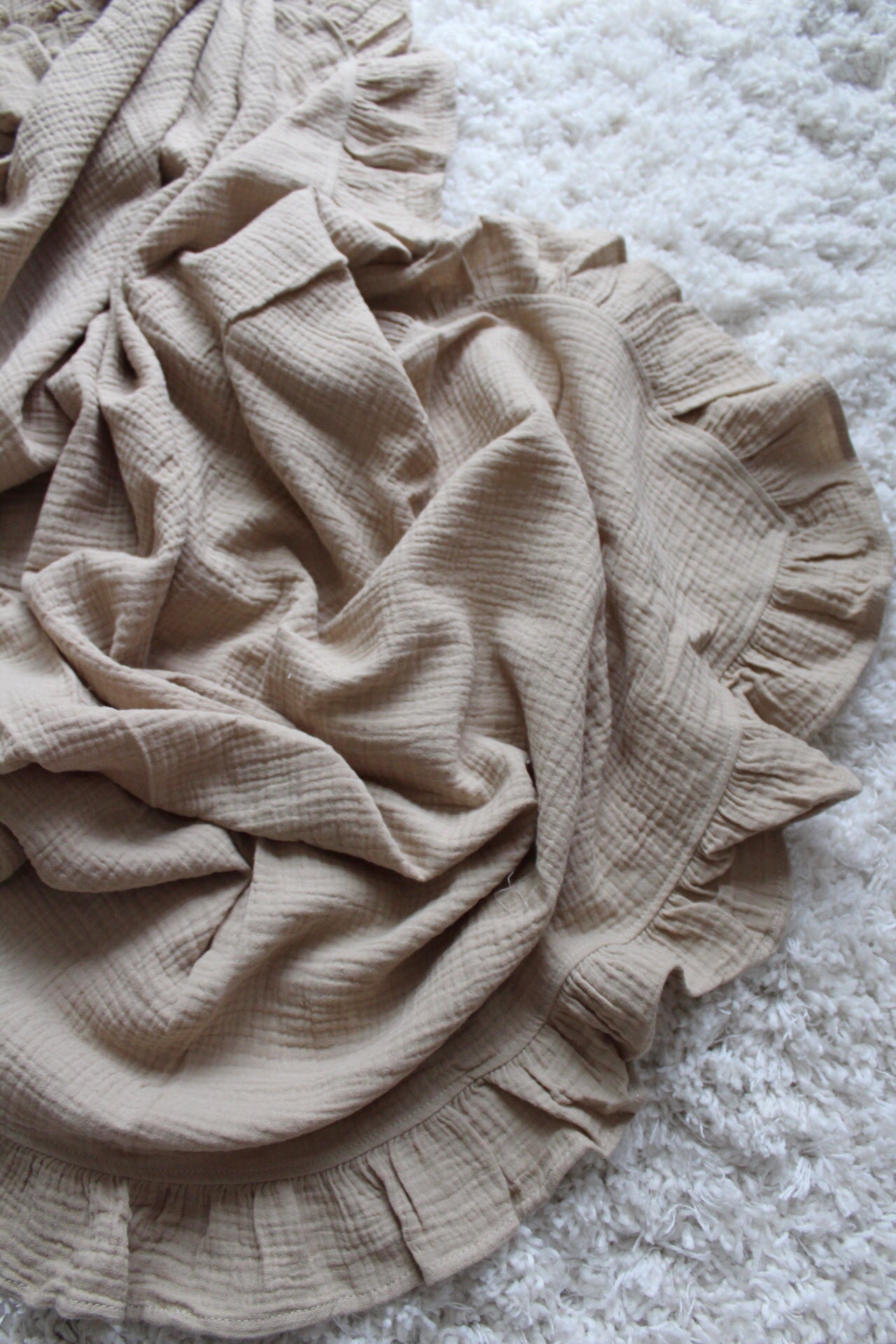 Bebe ruffle deken (pre order)