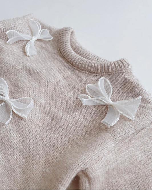 Bow knit trui (pre order)
