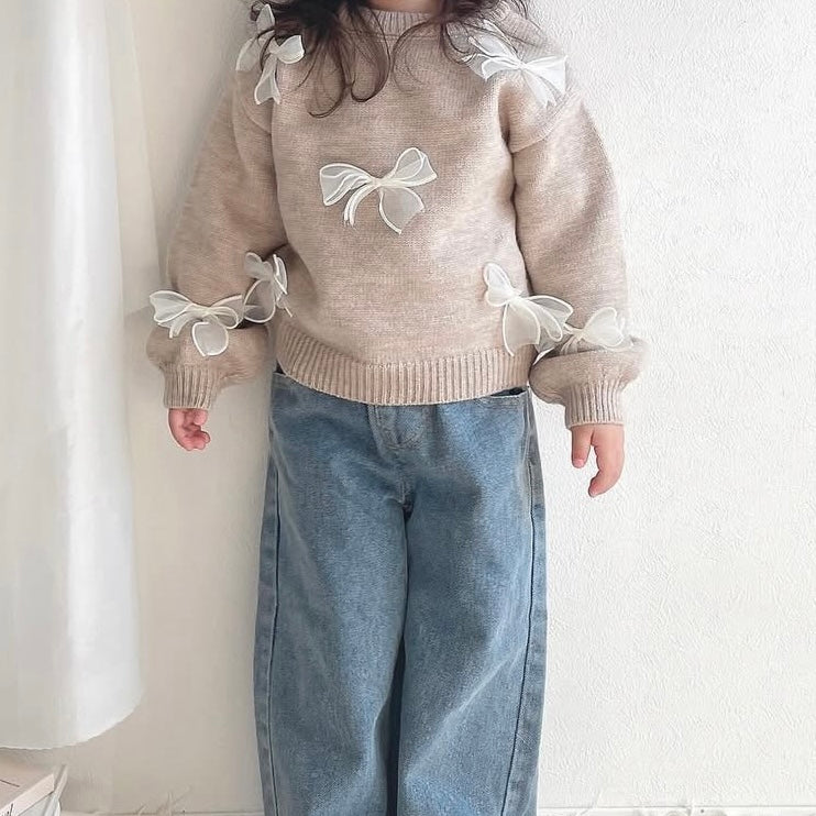 Bow knit trui (pre order)