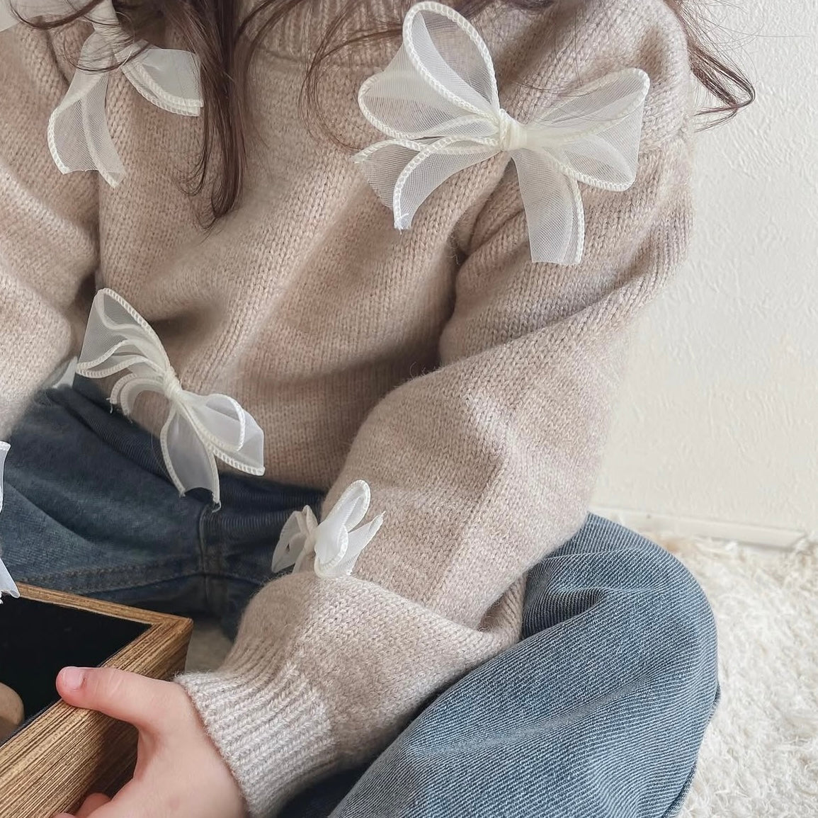 Bow knit trui (pre order)