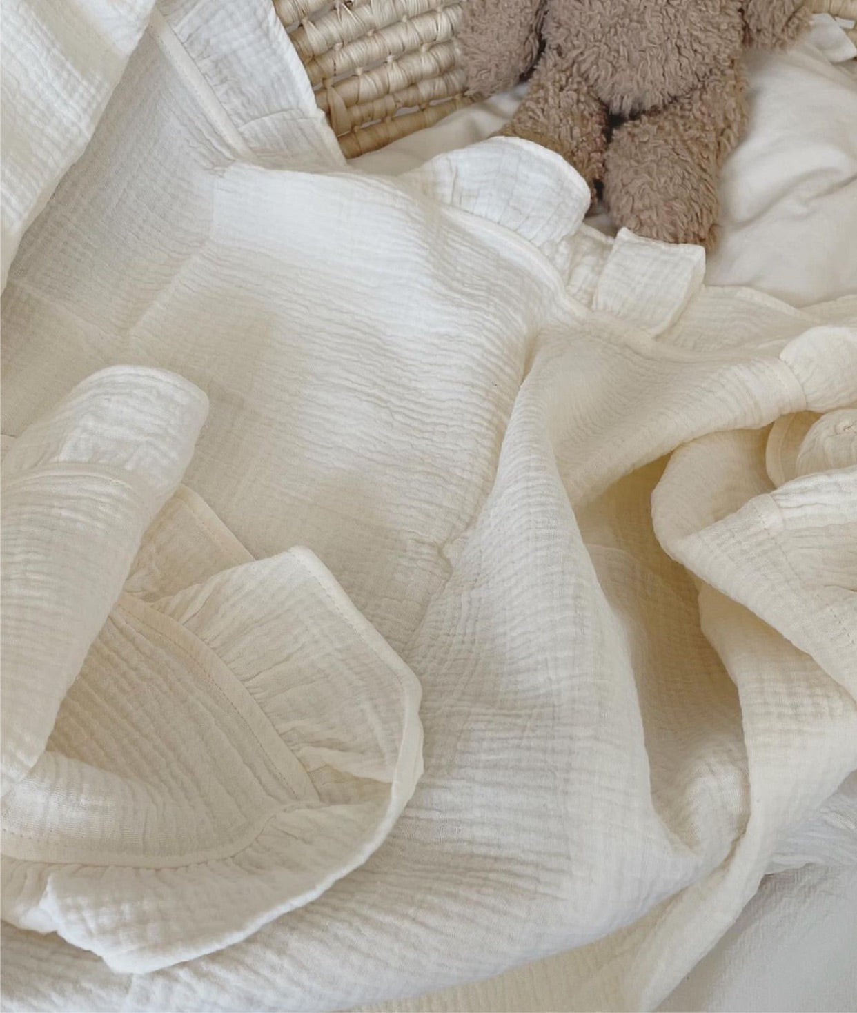 Bebe ruffle deken (pre order)