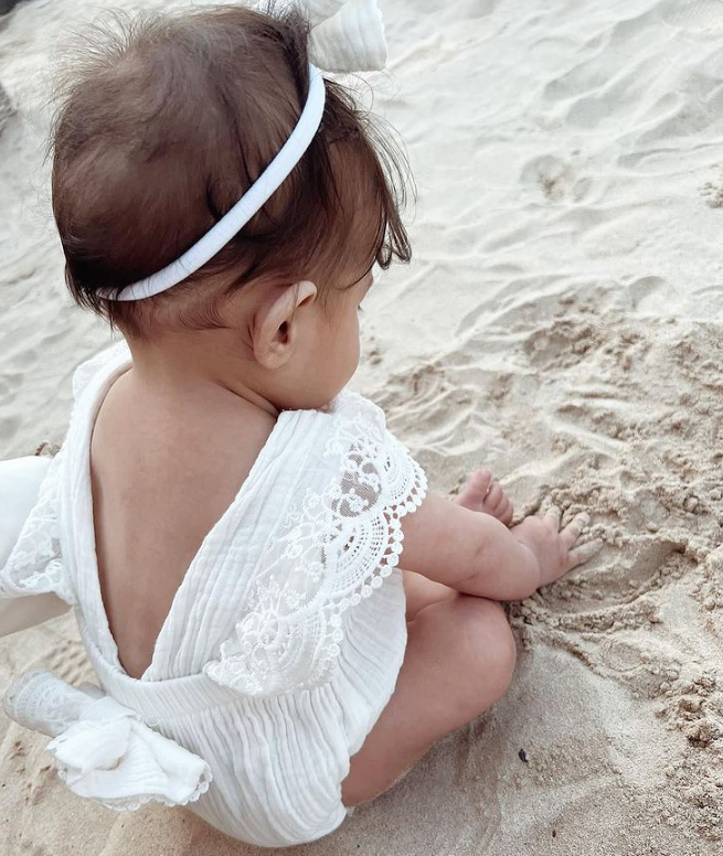 Lace bodysuit best sale for baby girl